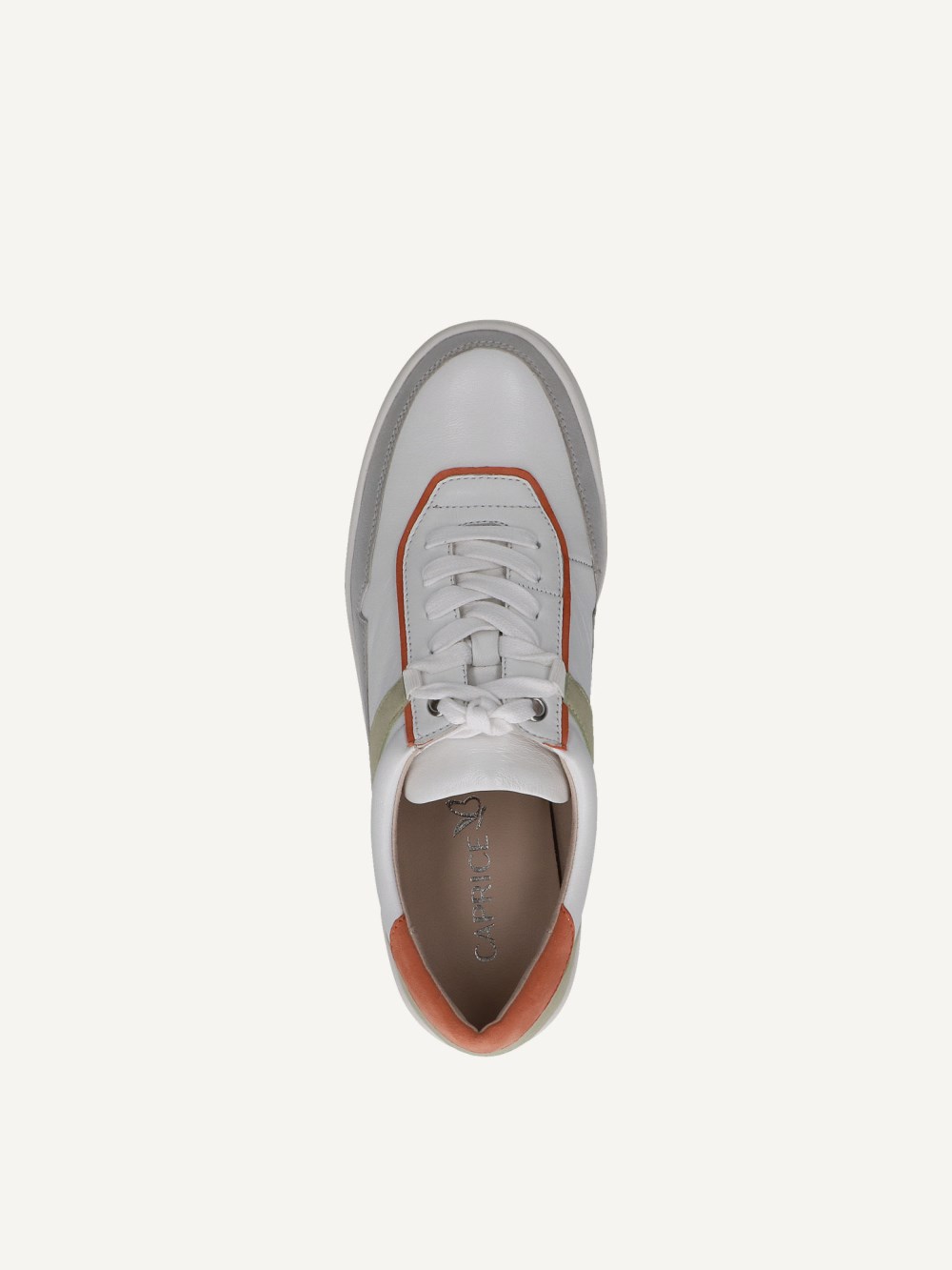Caprice Sneaker - Hellgraues Kammleder