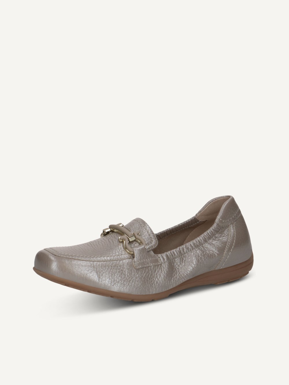 Caprice Slipper - Steinfarbenes Hirschleder