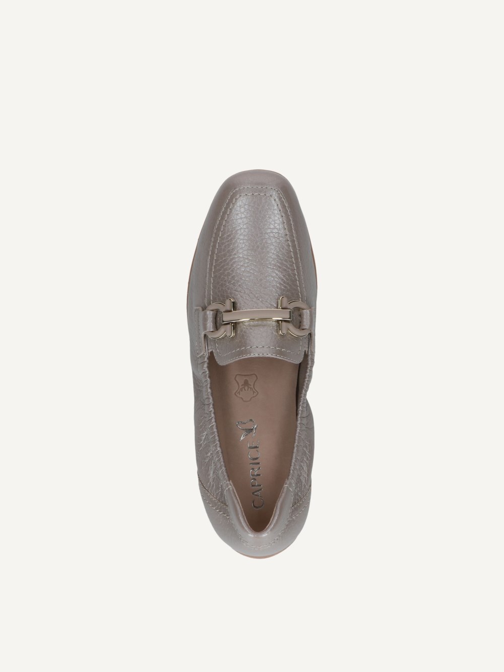 Caprice Slipper - Steinfarbenes Hirschleder