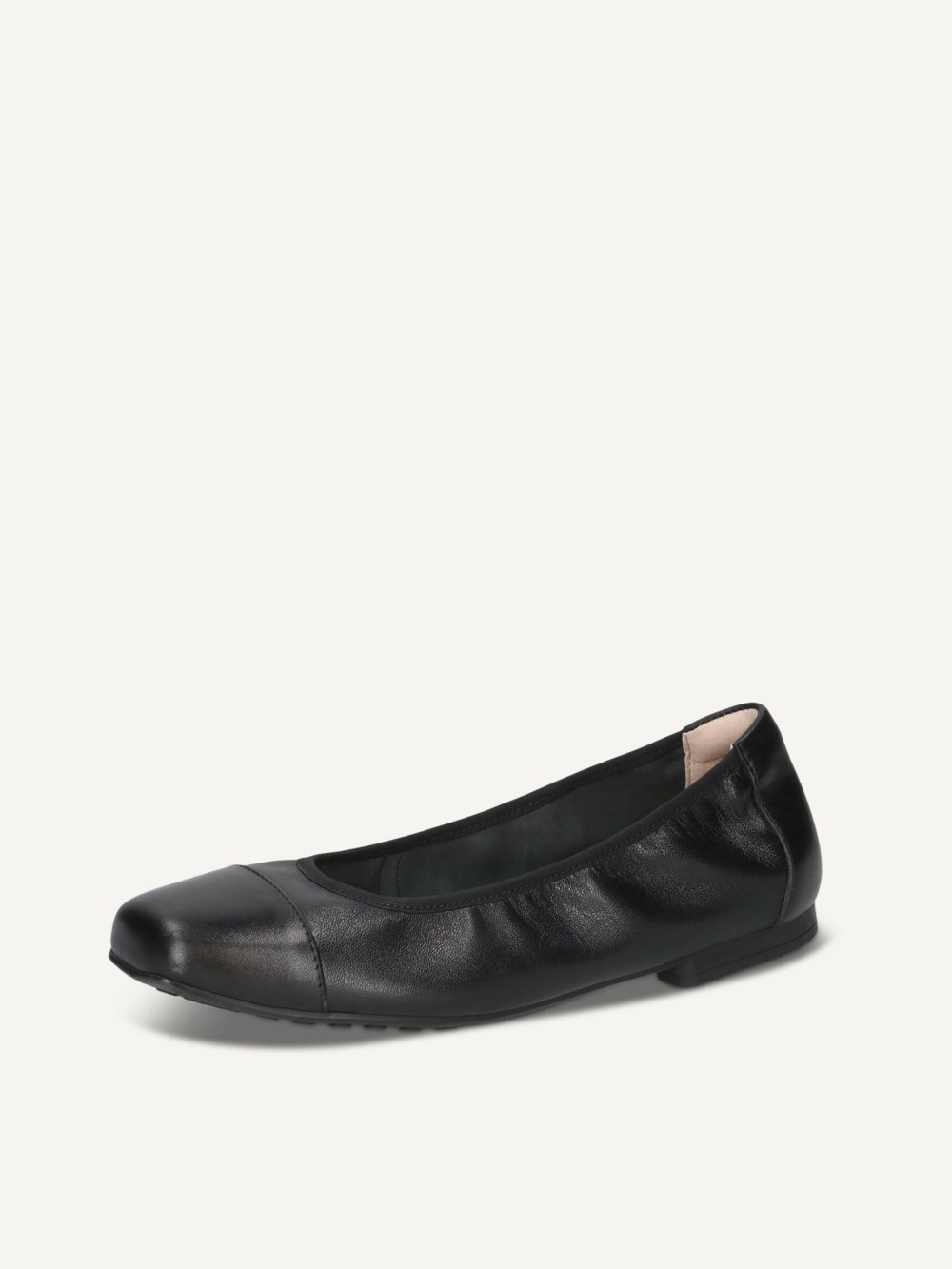 Caprice Ballerina - Schwarzes Nappaleder