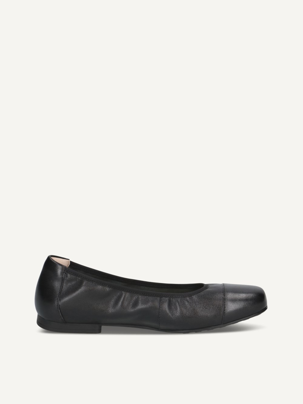 Caprice Ballerina - Schwarzes Nappaleder