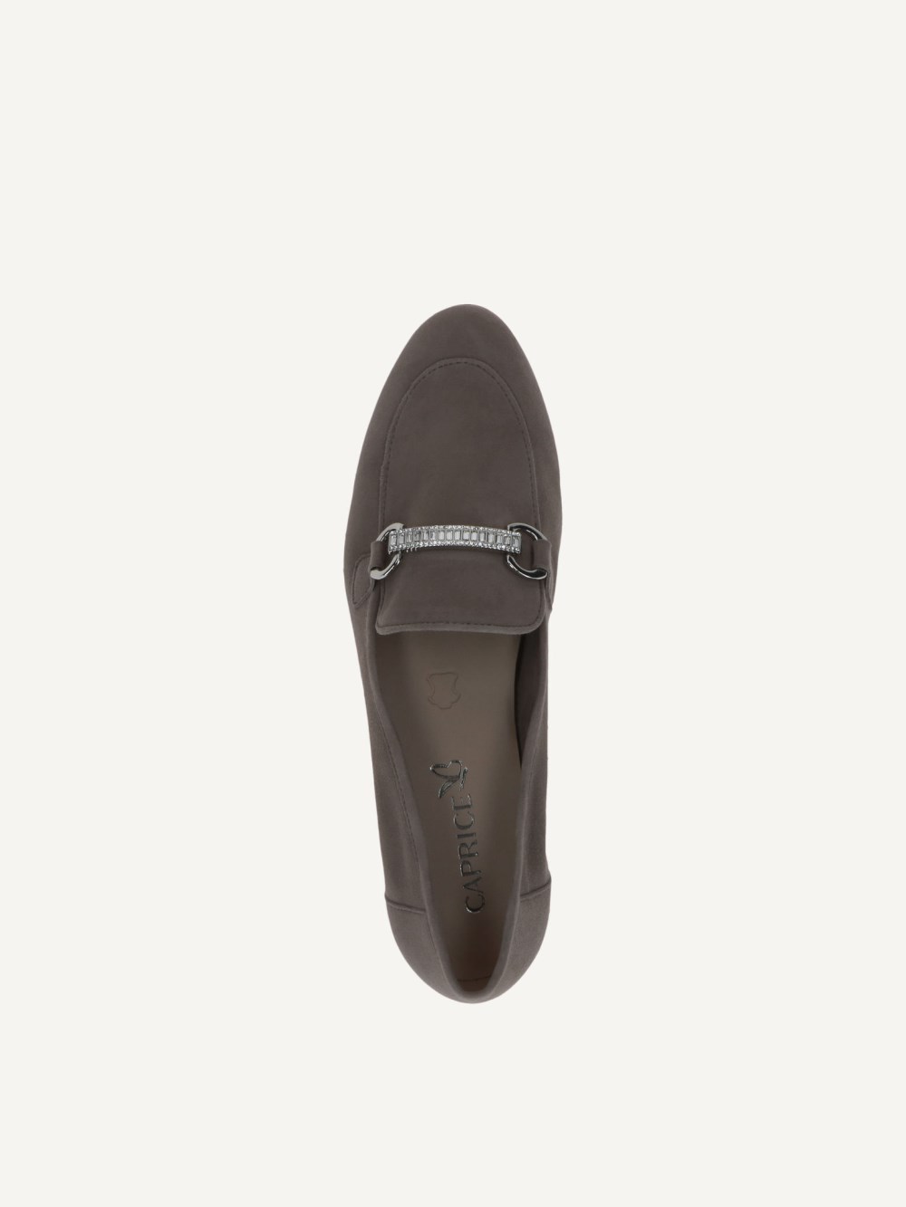 Caprice Slipper - Schlammfarbenes Wildleder