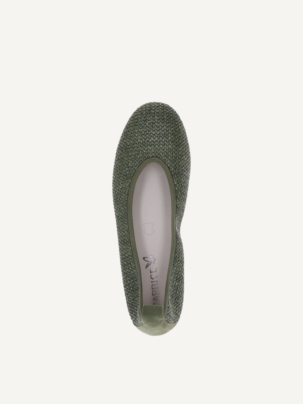 Caprice Ballerina - Khaki-Kamm