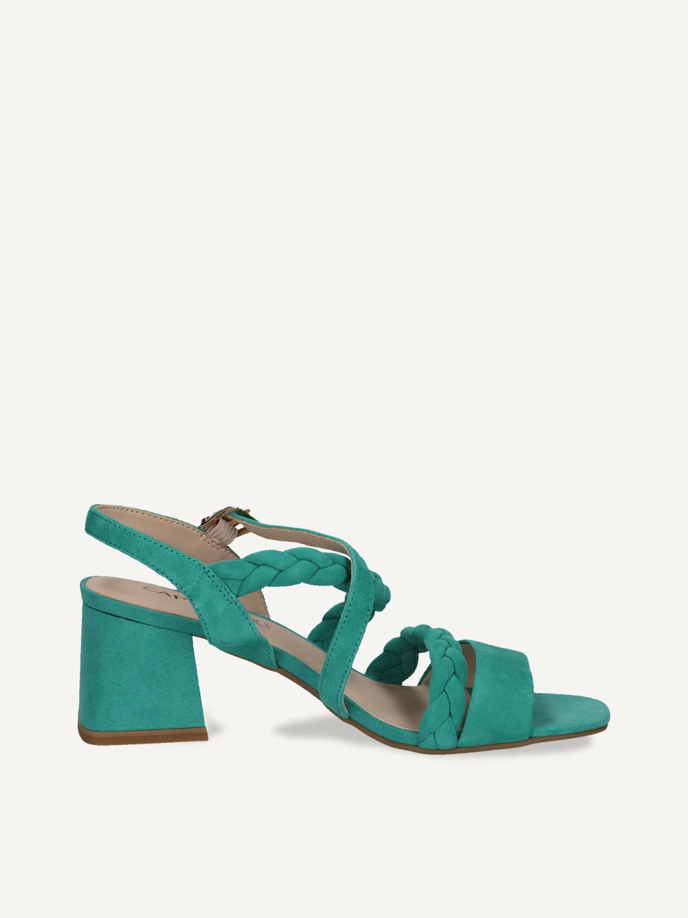 Caprice Sandalette - Smaragdgrünes Wildleder