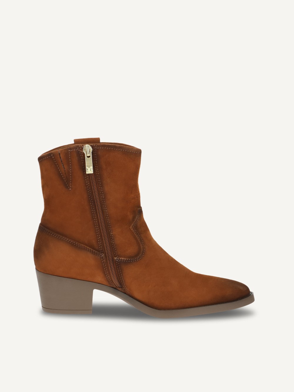 Caprice Stiefelette - Nussfarbenes Wildleder