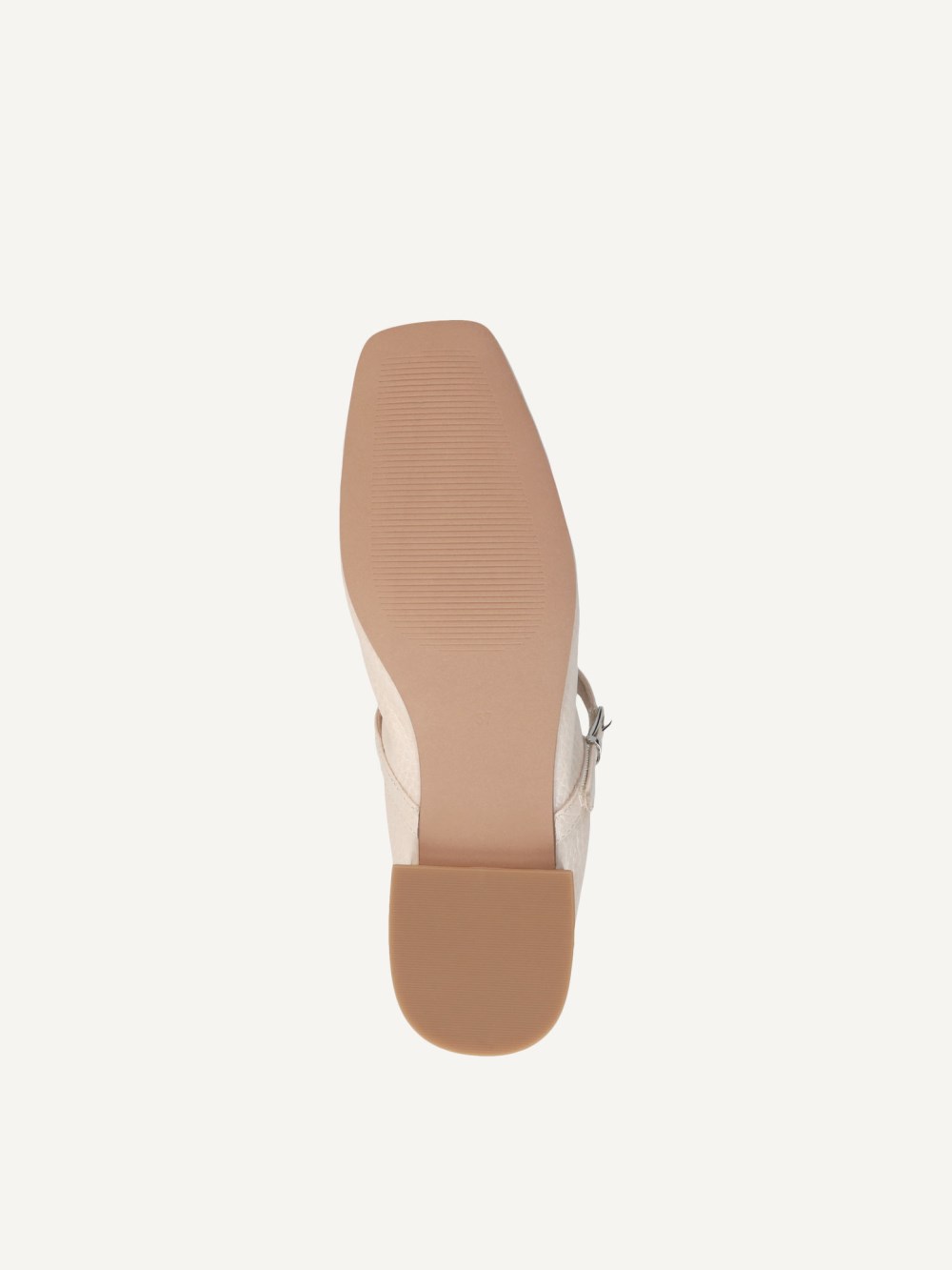 Caprice Ballerina - Ecru-Perlmuttleder