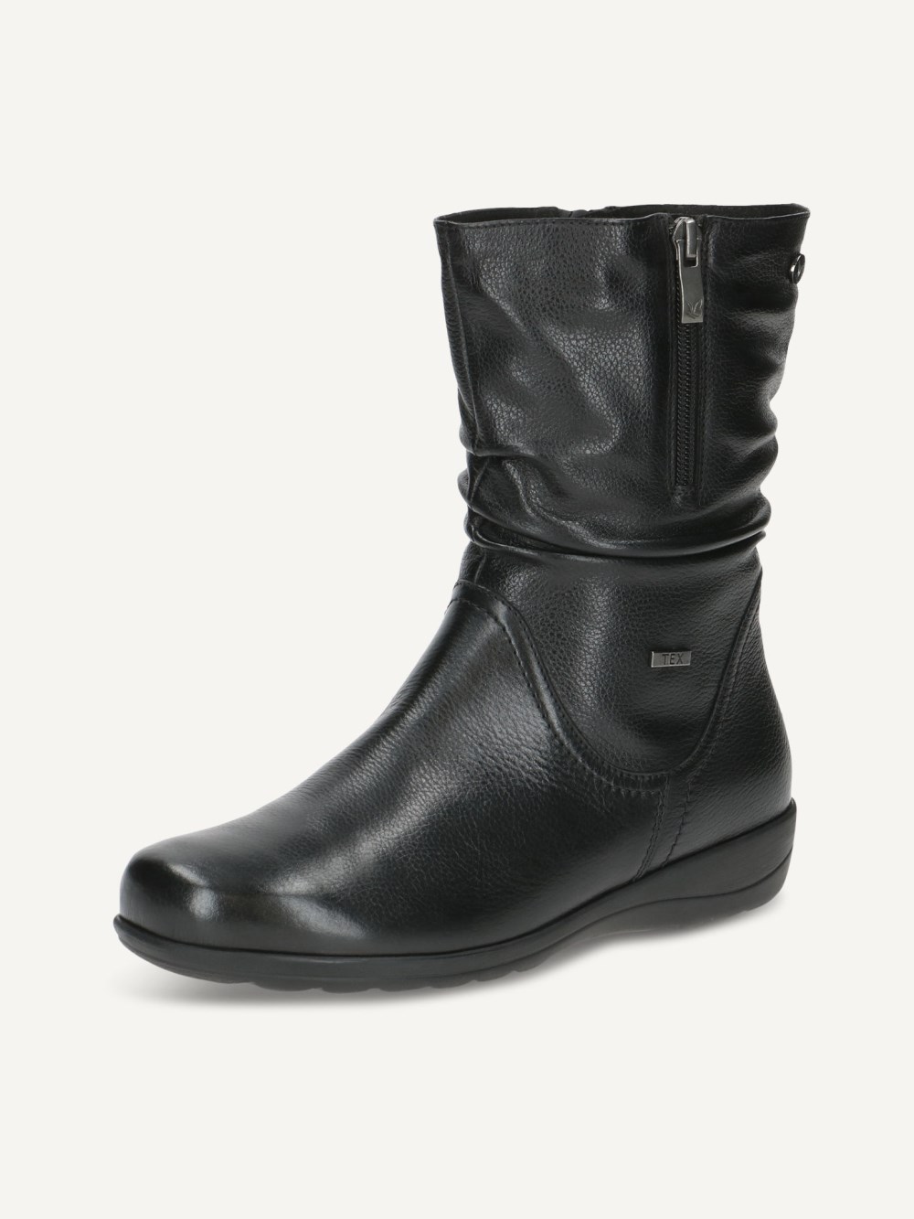 Caprice Stiefelette - Schwarzes Nappaleder