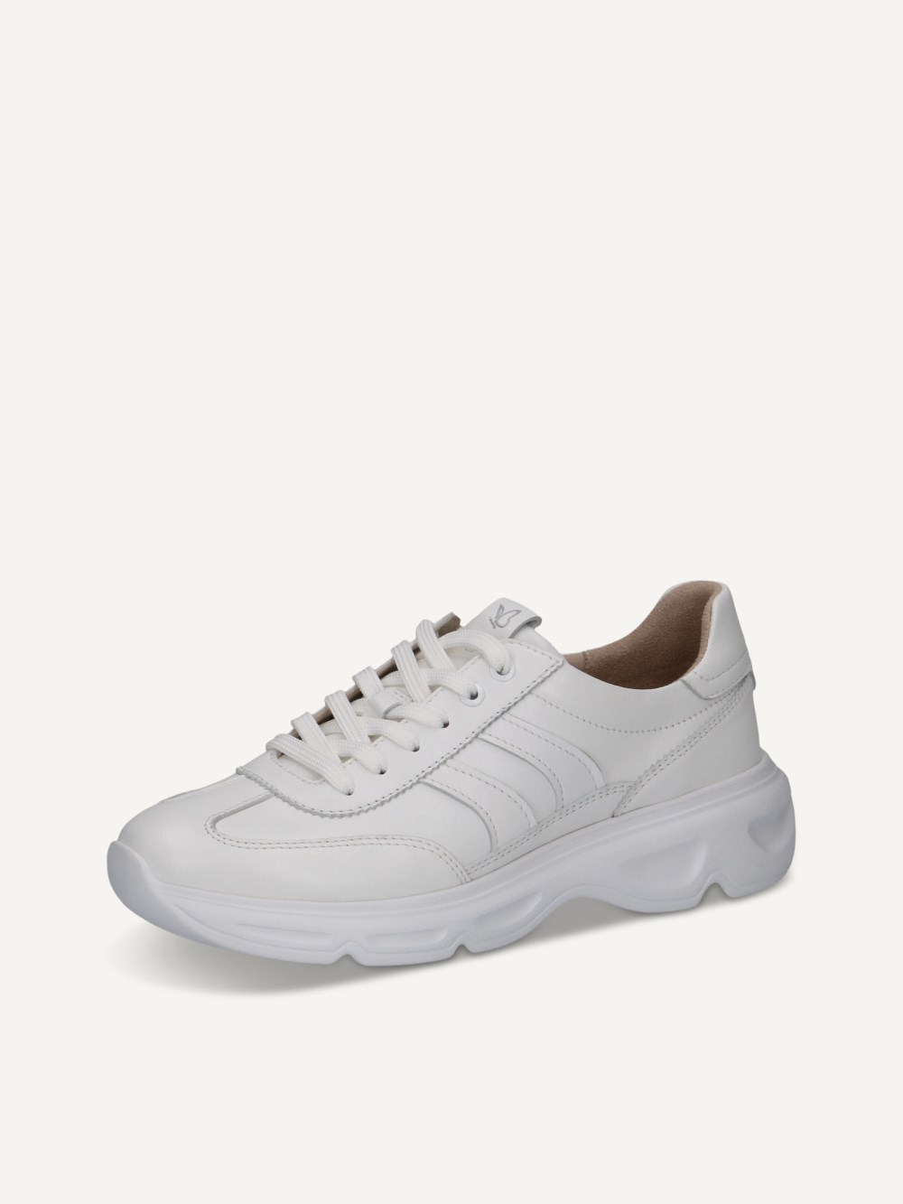 Caprice Sneaker - Weißes Nappaleder