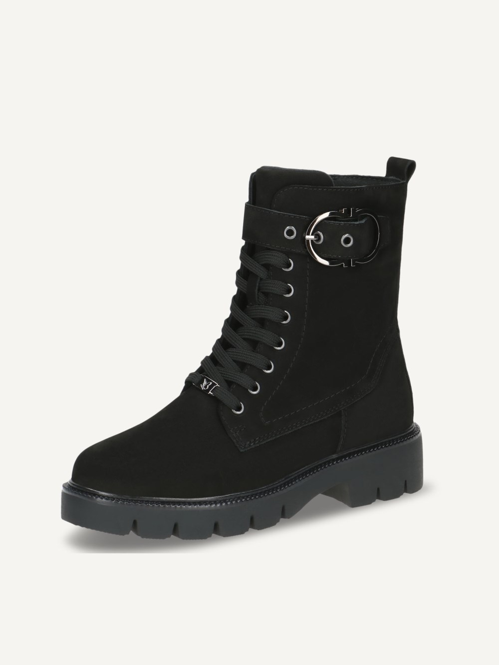 Caprice Stiefelette - Schwarzes Nubukleder