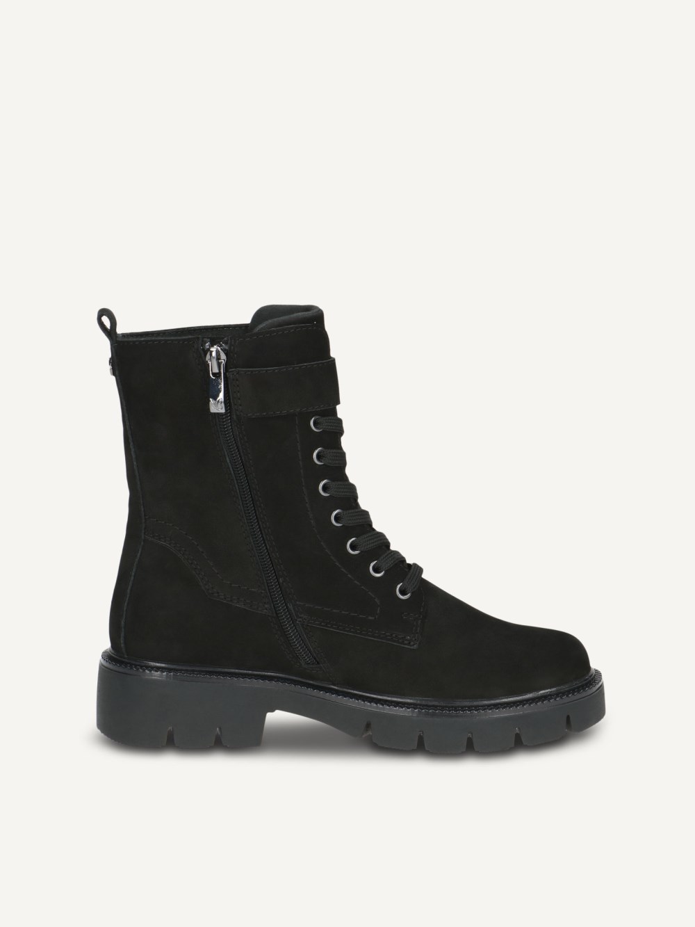 Caprice Stiefelette - Schwarzes Nubukleder