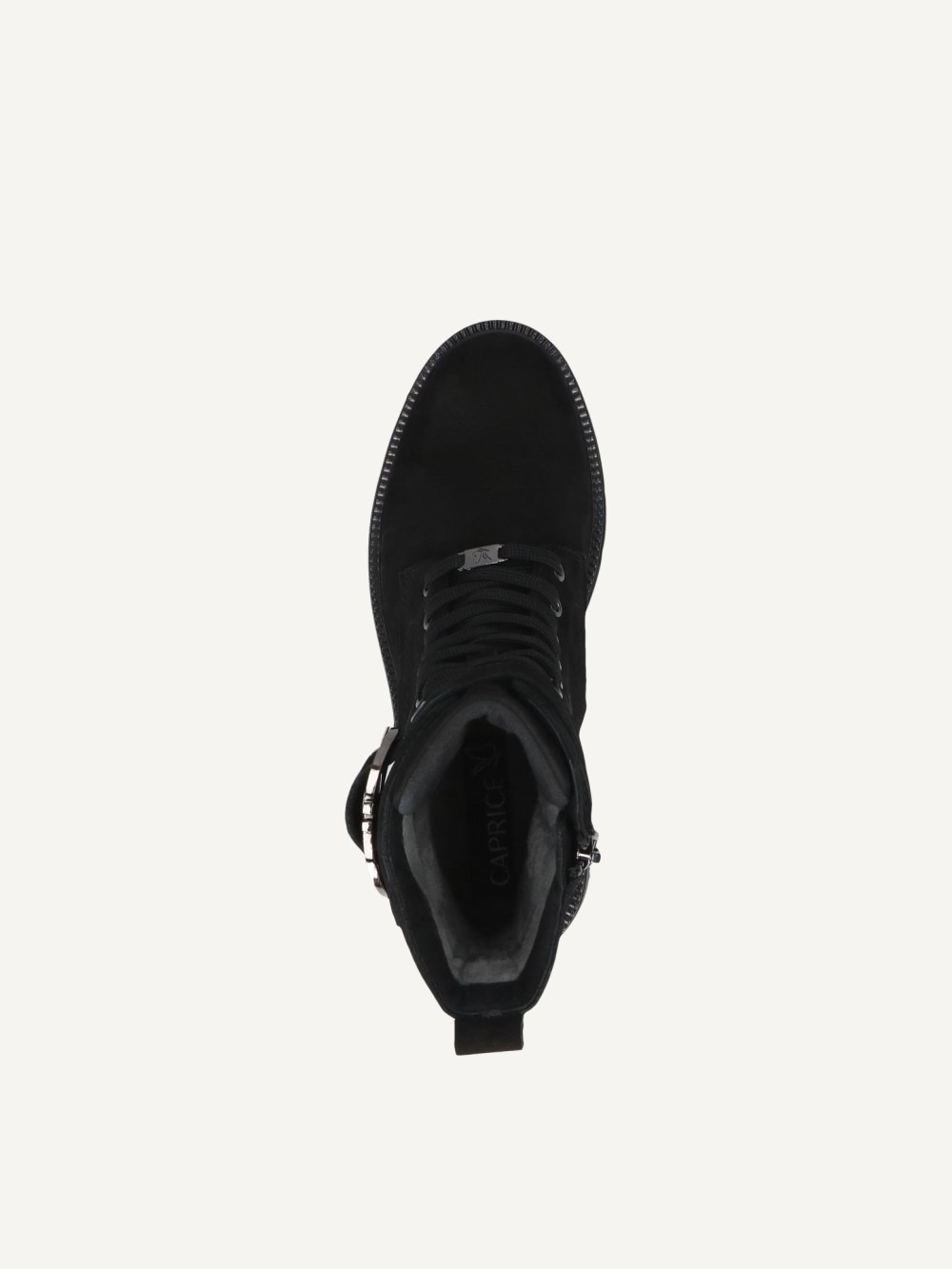 Caprice Stiefelette - Schwarzes Nubukleder