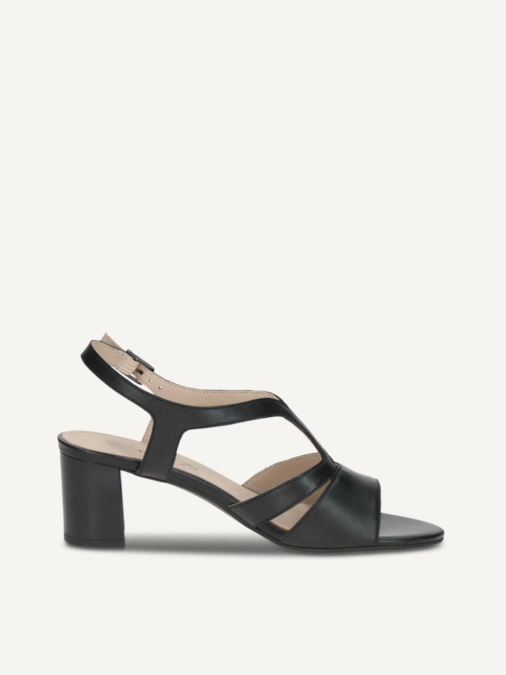 Caprice Sandalette - Schwarzes Nappaleder