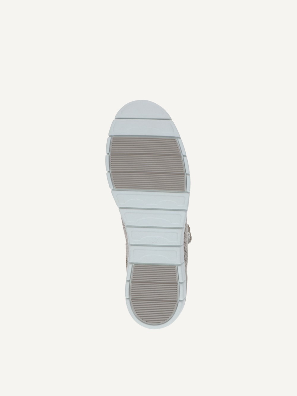 Caprice Sneaker - Taupefarbenes Kammleder