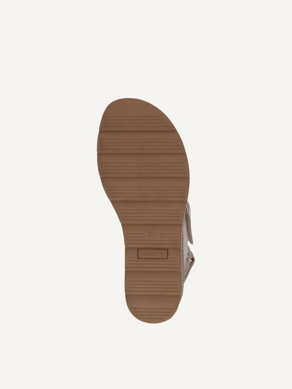 Caprice Sandalette - Schneefarbenes Nubukleder