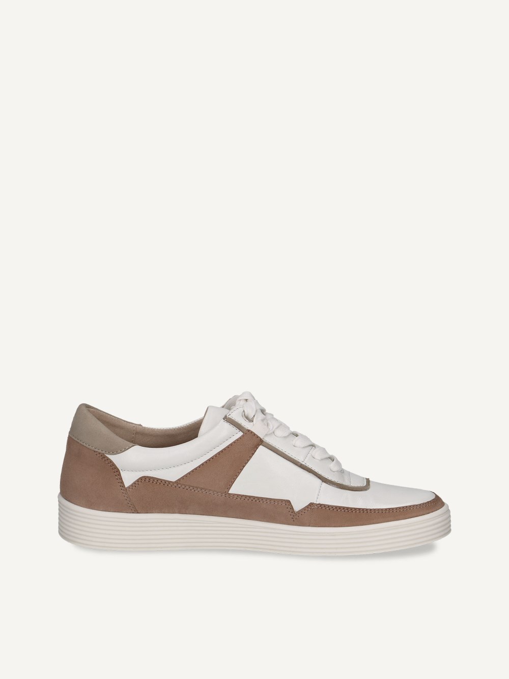 Caprice Sneaker - Taupefarbenes Kammleder