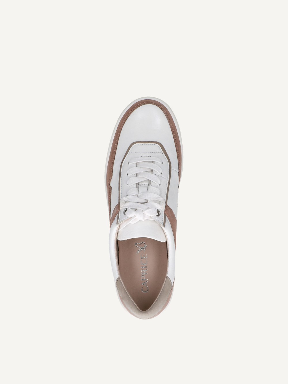 Caprice Sneaker - Taupefarbenes Kammleder