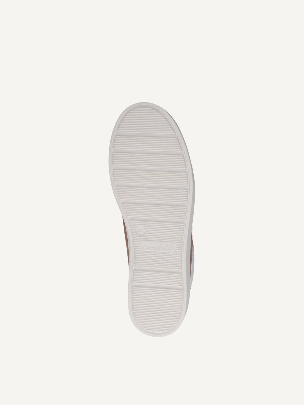 Caprice Sneaker - Taupefarbenes Kammleder