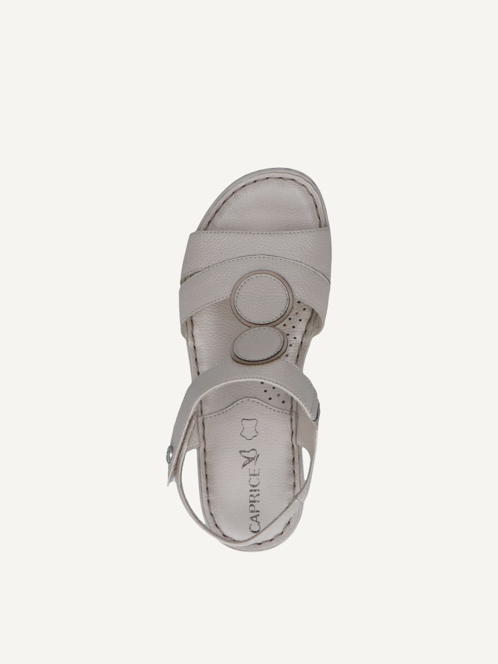 Caprice Sandalette - Perlmutt-Nappaleder