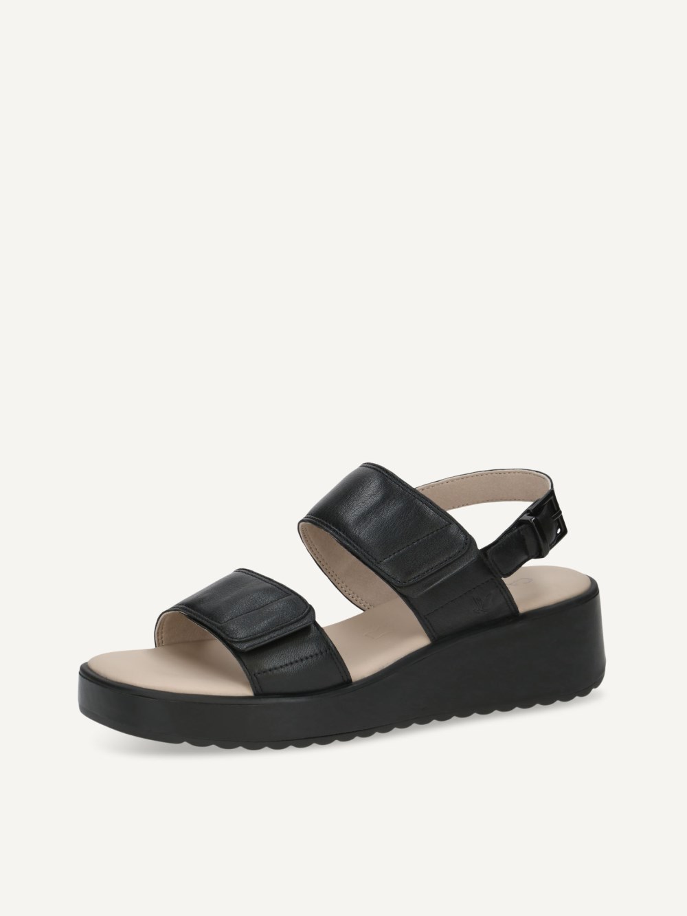 Caprice Sandale - Schwarzes Nappa