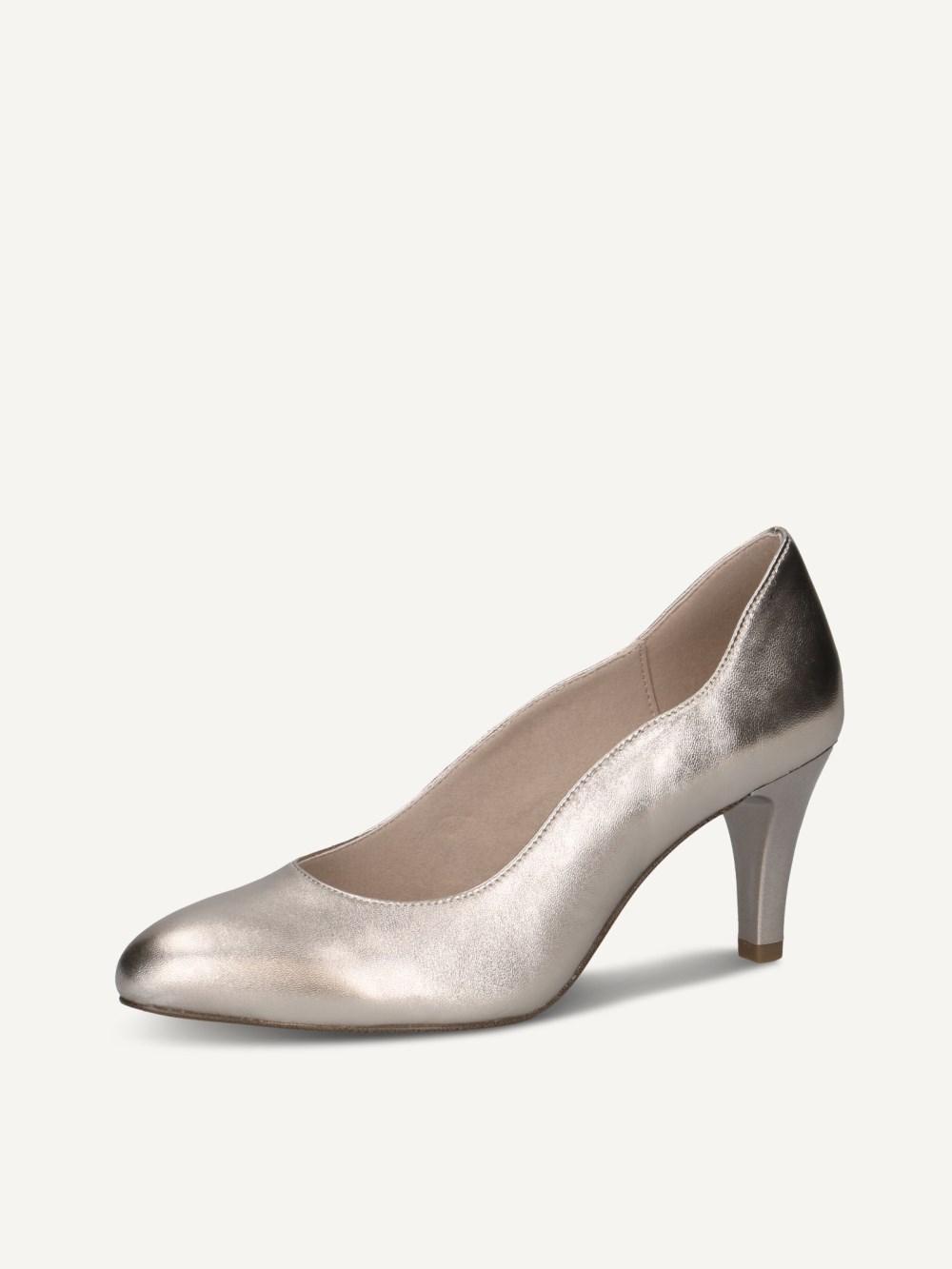Caprice Pumps - Taupe-Metallic