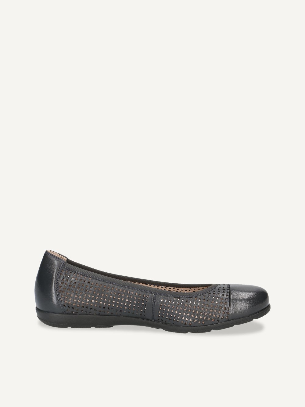 Caprice Ballerina - Ozeanfarbenes Softnap-Lederleder