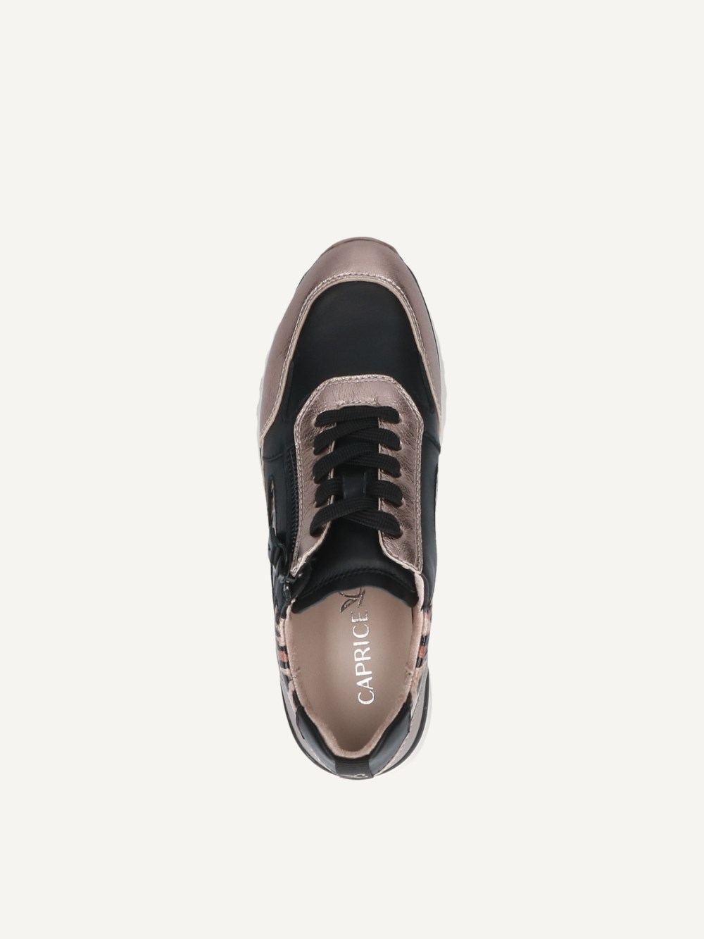 Caprice Sneaker - Taupe / Schwarz