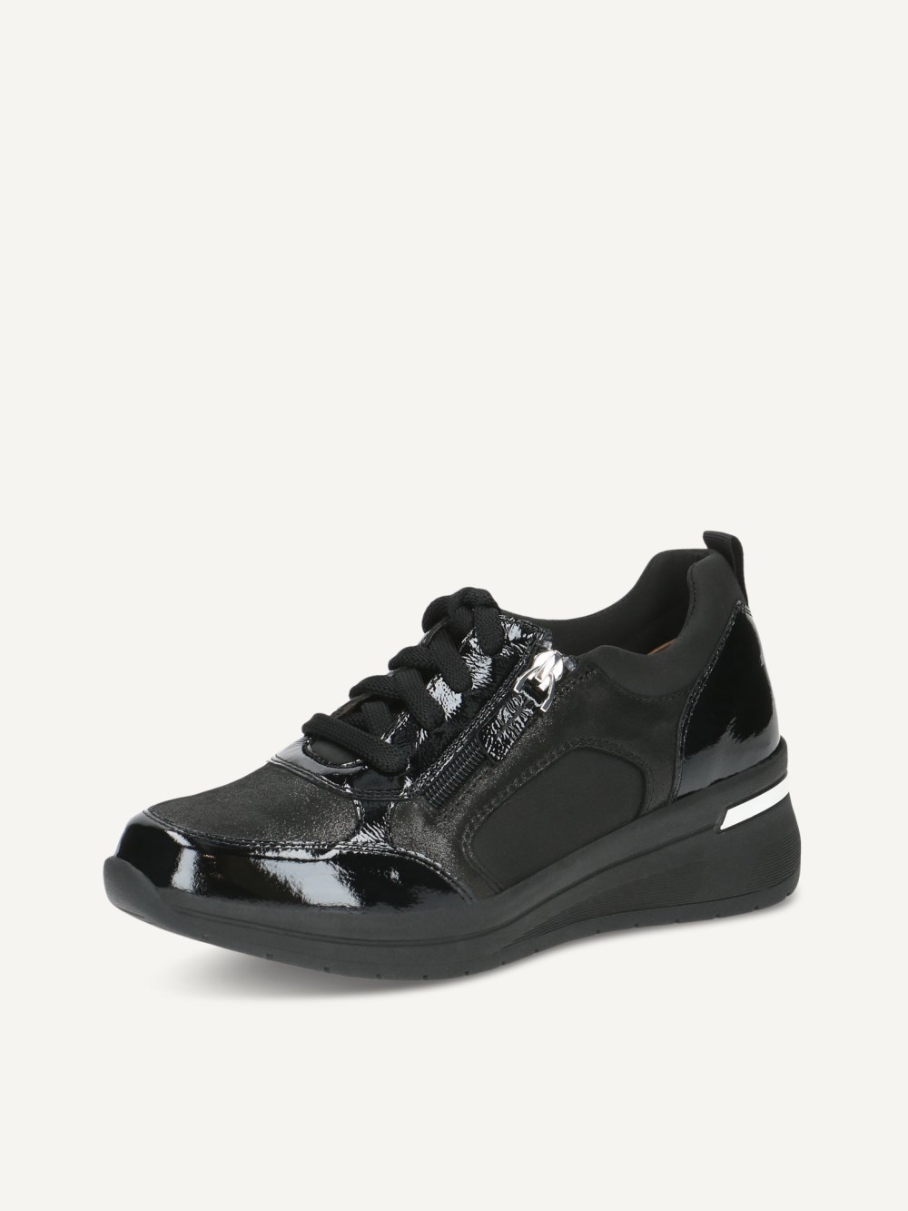 Caprice Sneaker - Schwarzer Kammleder
