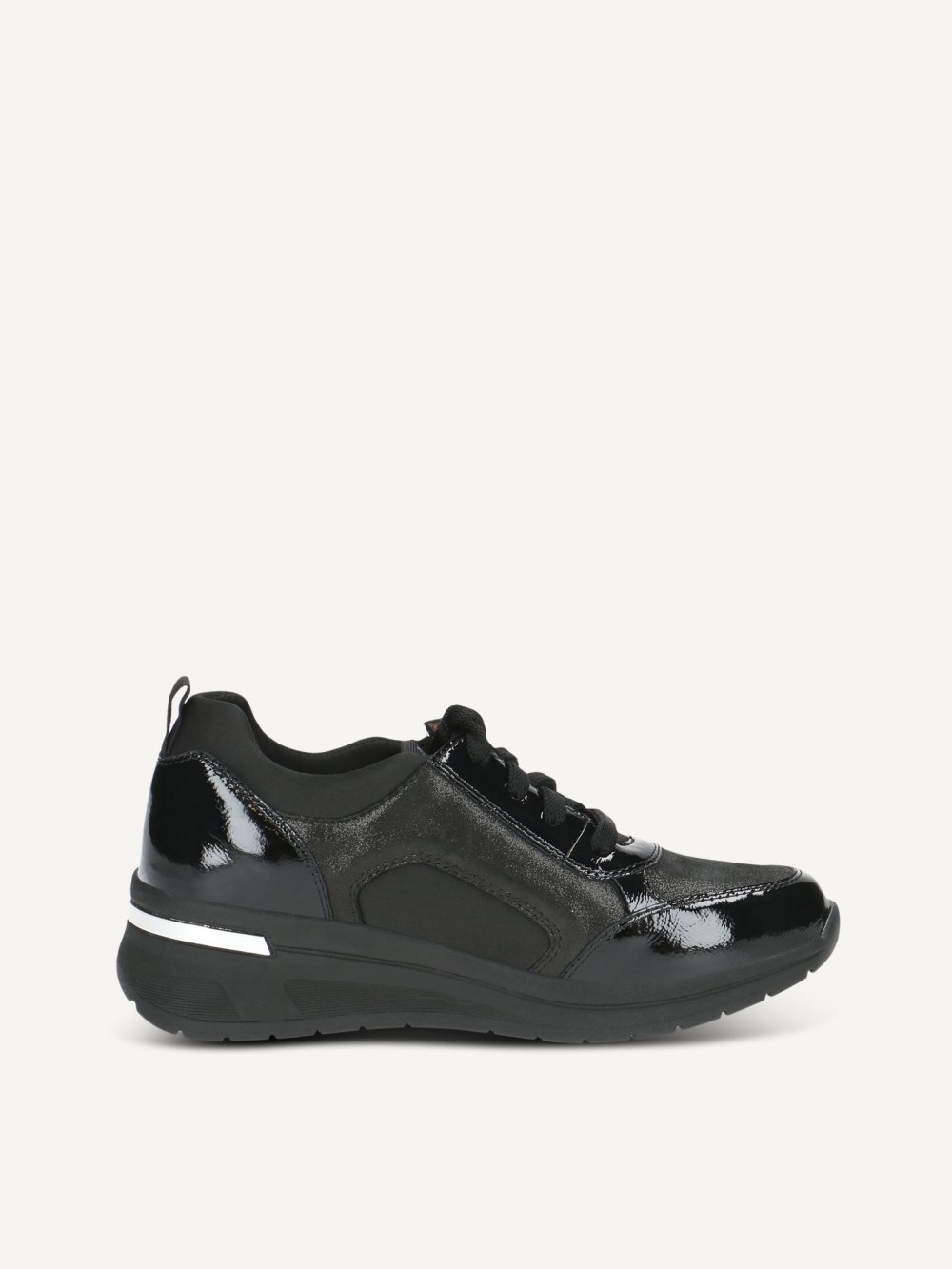 Caprice Sneaker - Schwarzer Kammleder