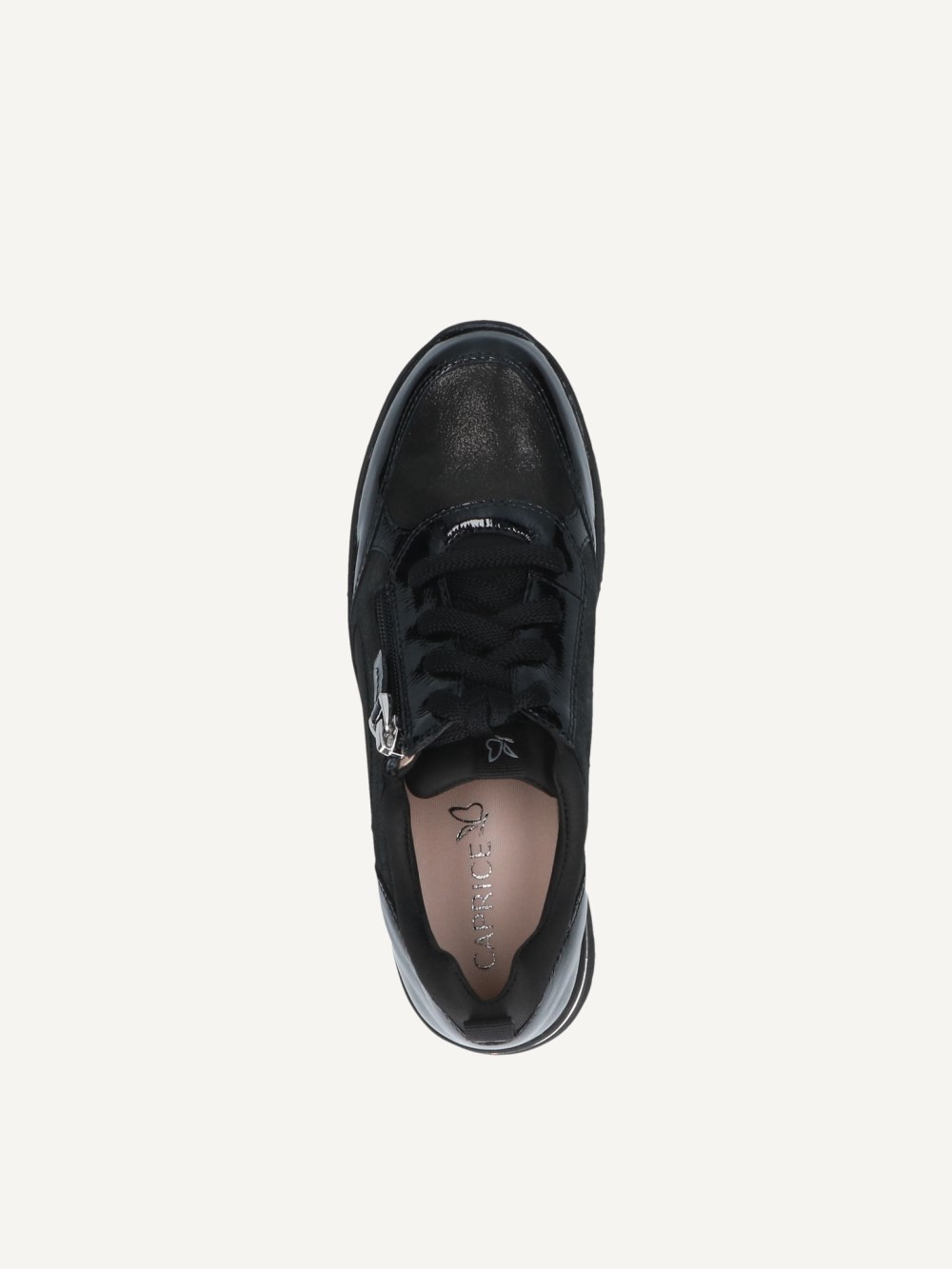 Caprice Sneaker - Schwarzer Kammleder