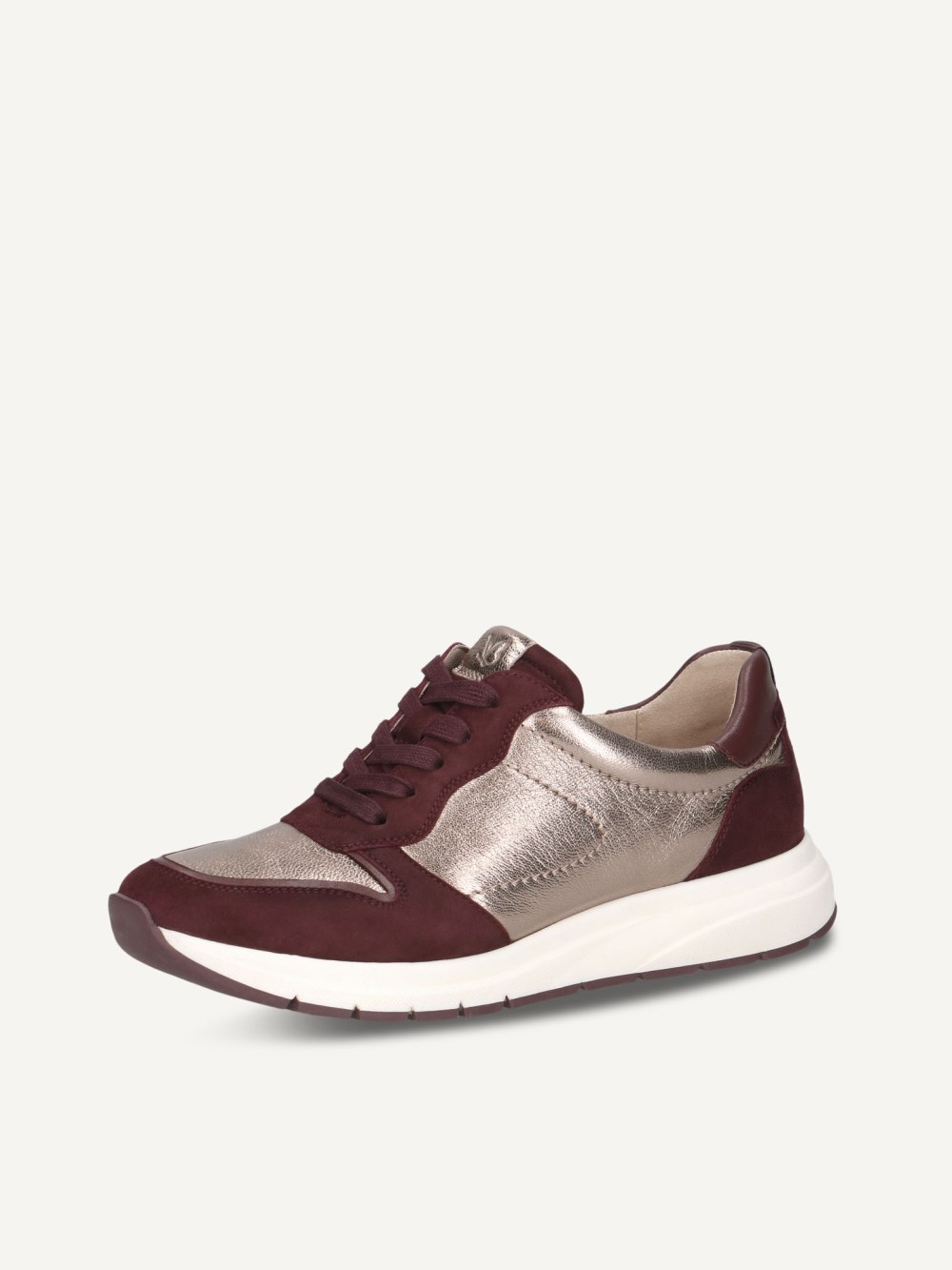 Caprice Sneaker - Bordeauxfarbener Kamm