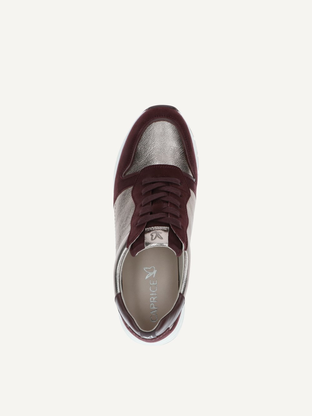 Caprice Sneaker - Bordeauxfarbener Kamm