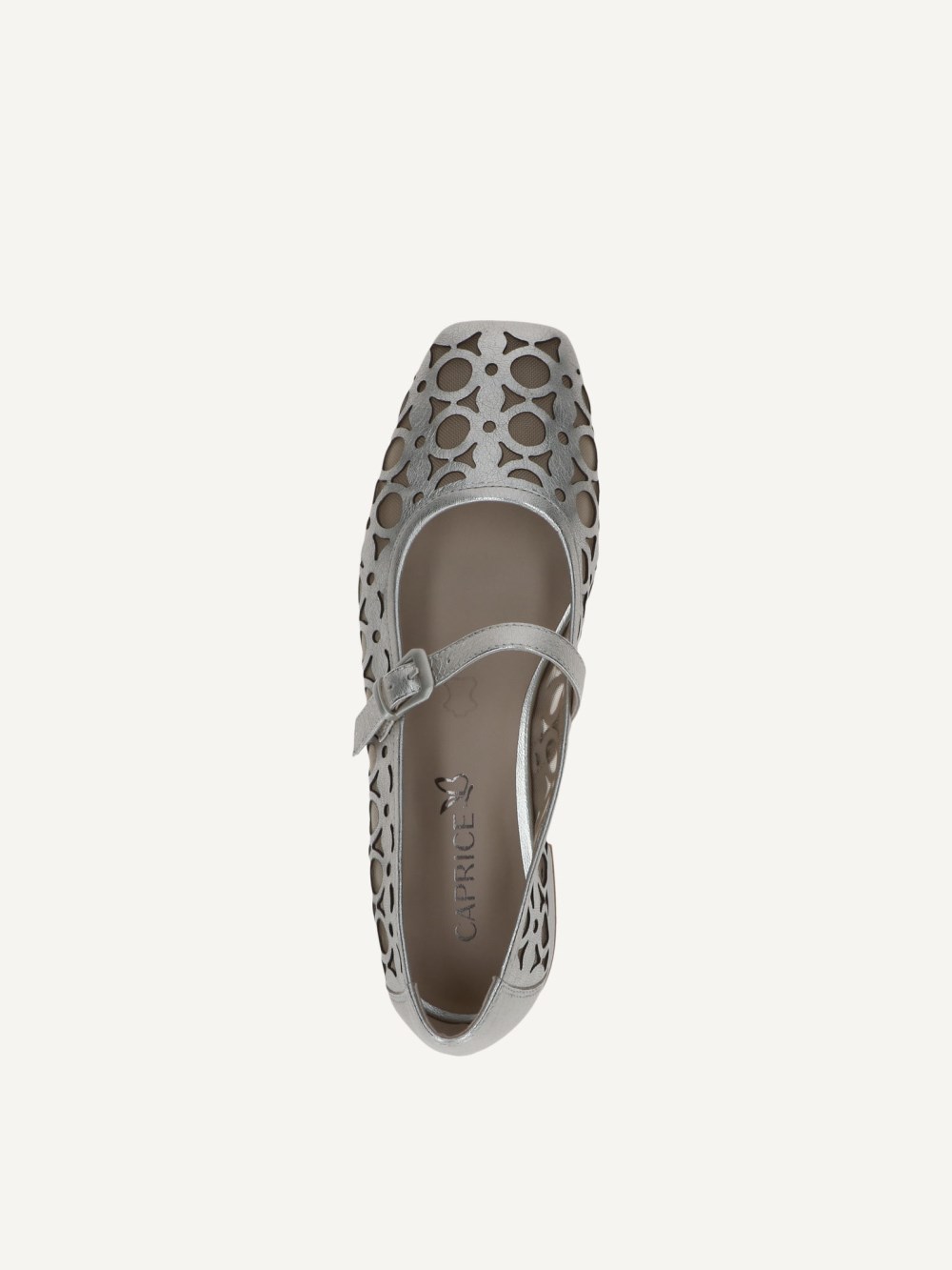 Caprice Ballerina - Platin-Metallic