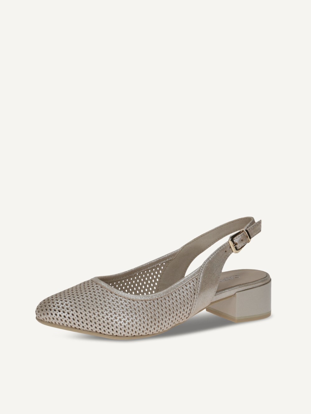 Caprice Slingpumps - Taupe-Metallic