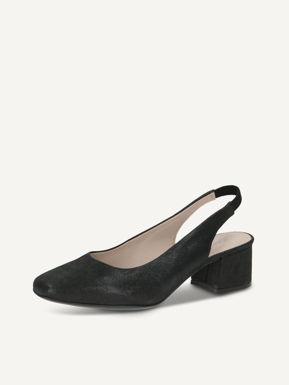 Caprice Slingpumps - Schwarz-Metallic