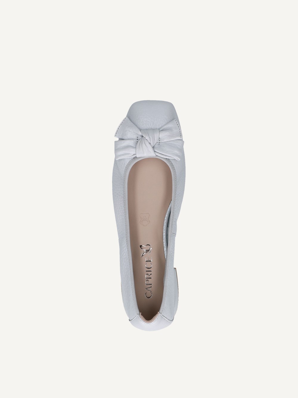 Caprice Ballerina - Hellblaues Hirschleder