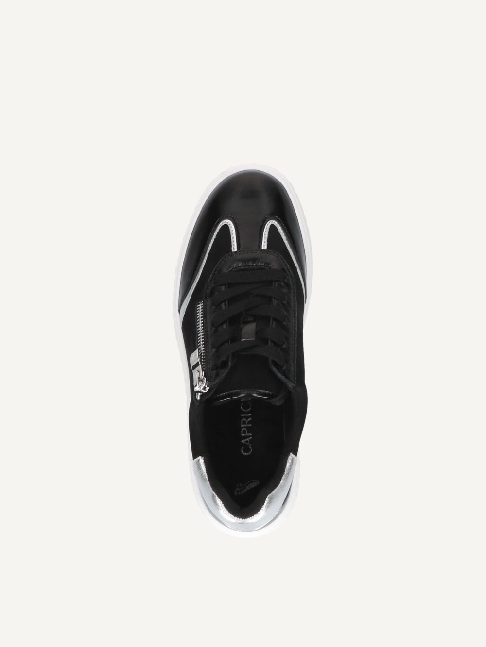 Caprice Sneaker - Schwarzes Kammleder