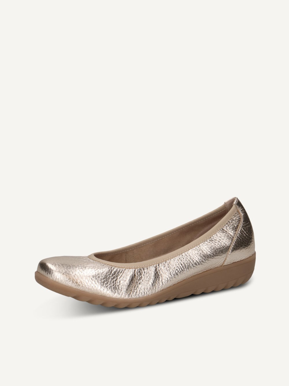 Caprice Ballerina - Hellgoldenes Hirschleder