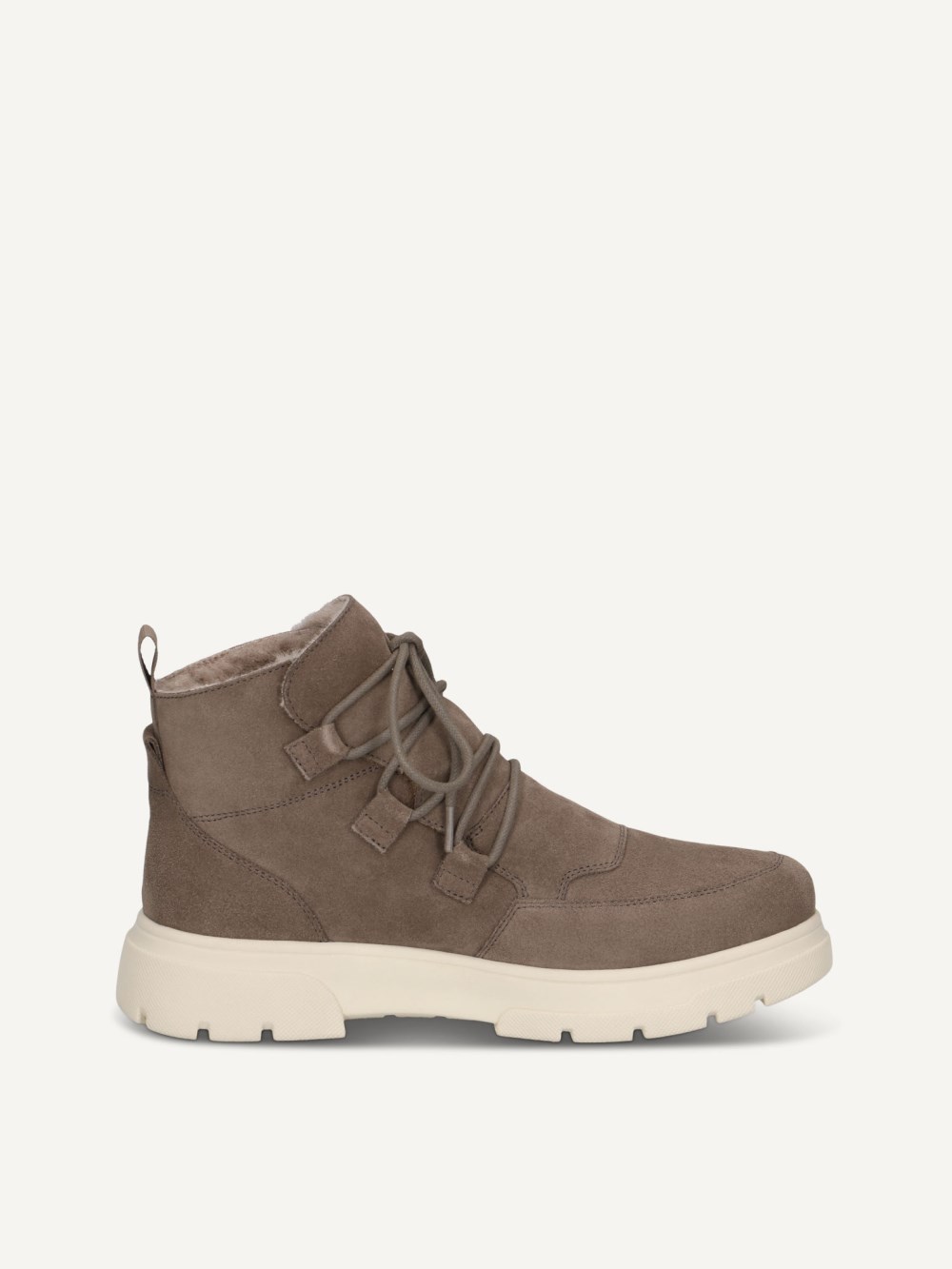 Caprice Stiefelette - Dunkeltaupefarbenes Wildleder
