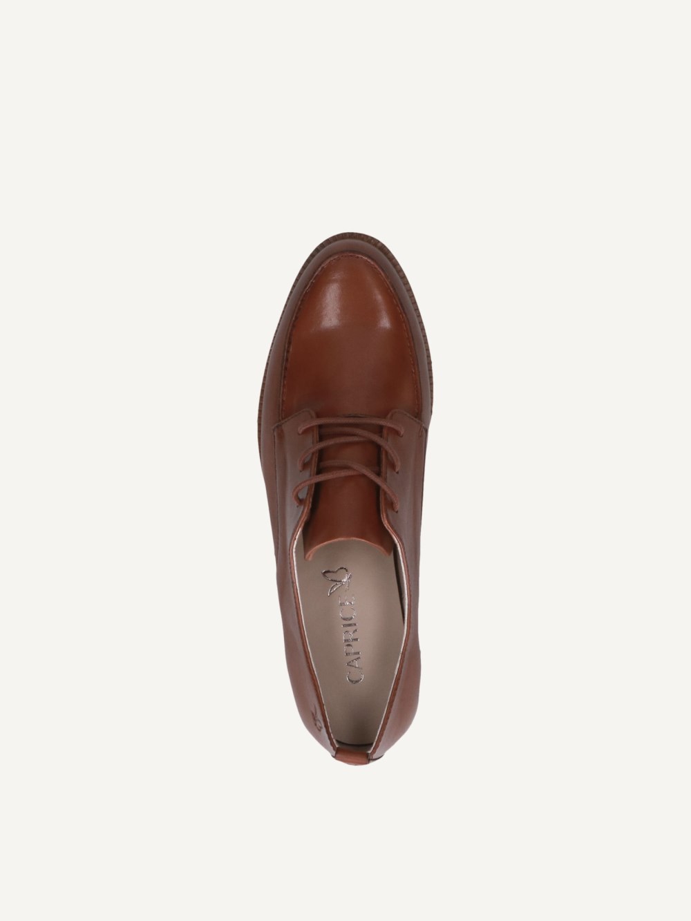 Caprice Halbschuh - Cognacfarbenes Nappaleder