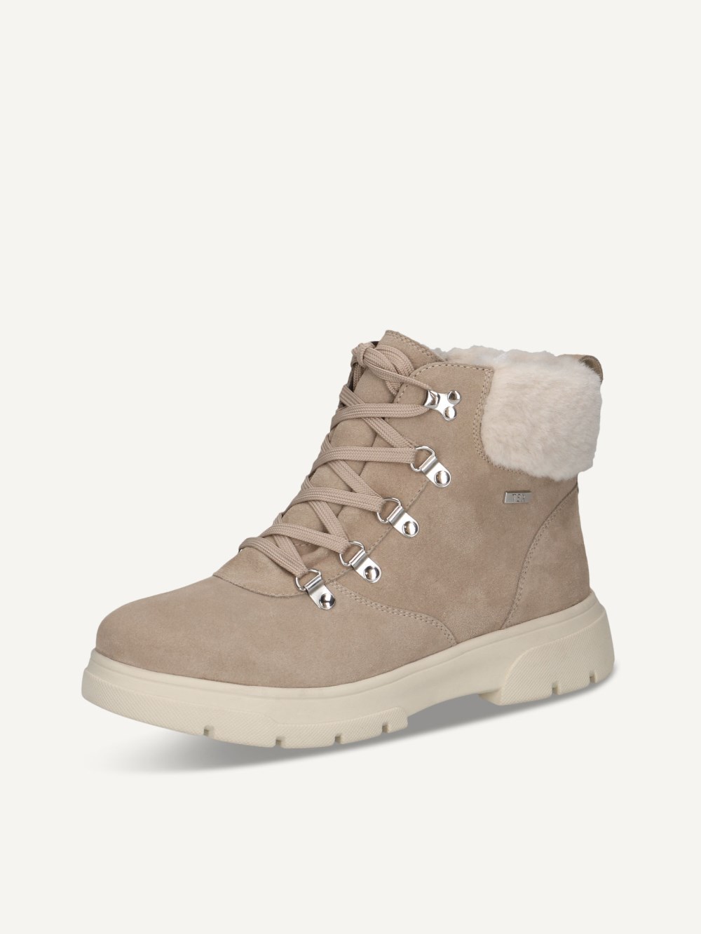 Caprice Stiefelette - Sandfarbenes Wildleder