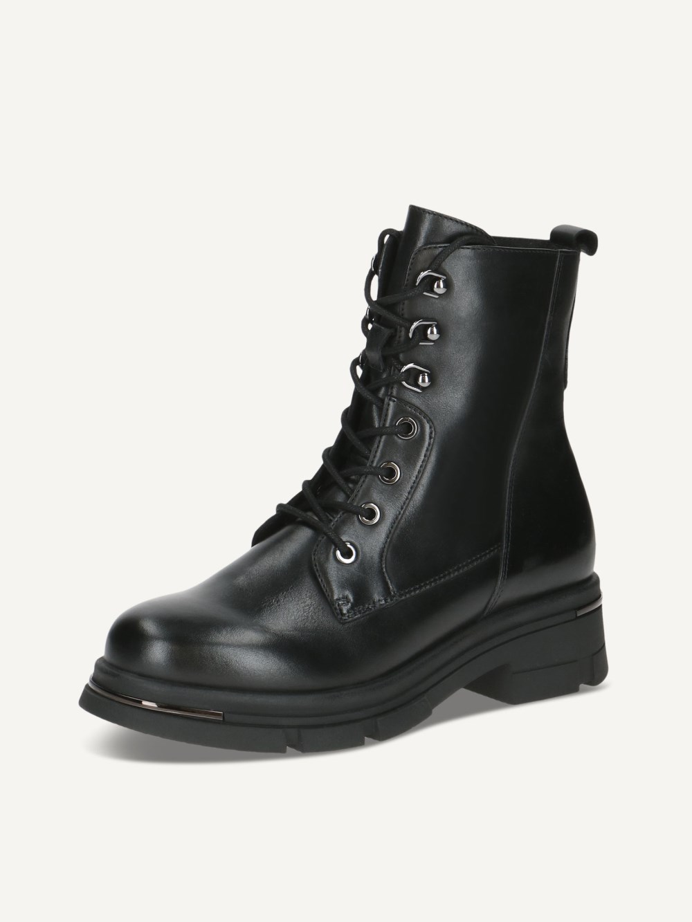 Caprice Stiefelette - Schwarzes Nappaleder