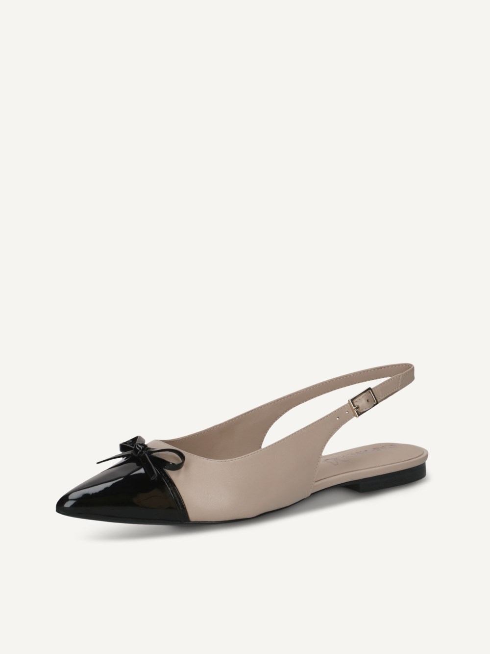 Caprice Ballerina - Beige/Schwarz