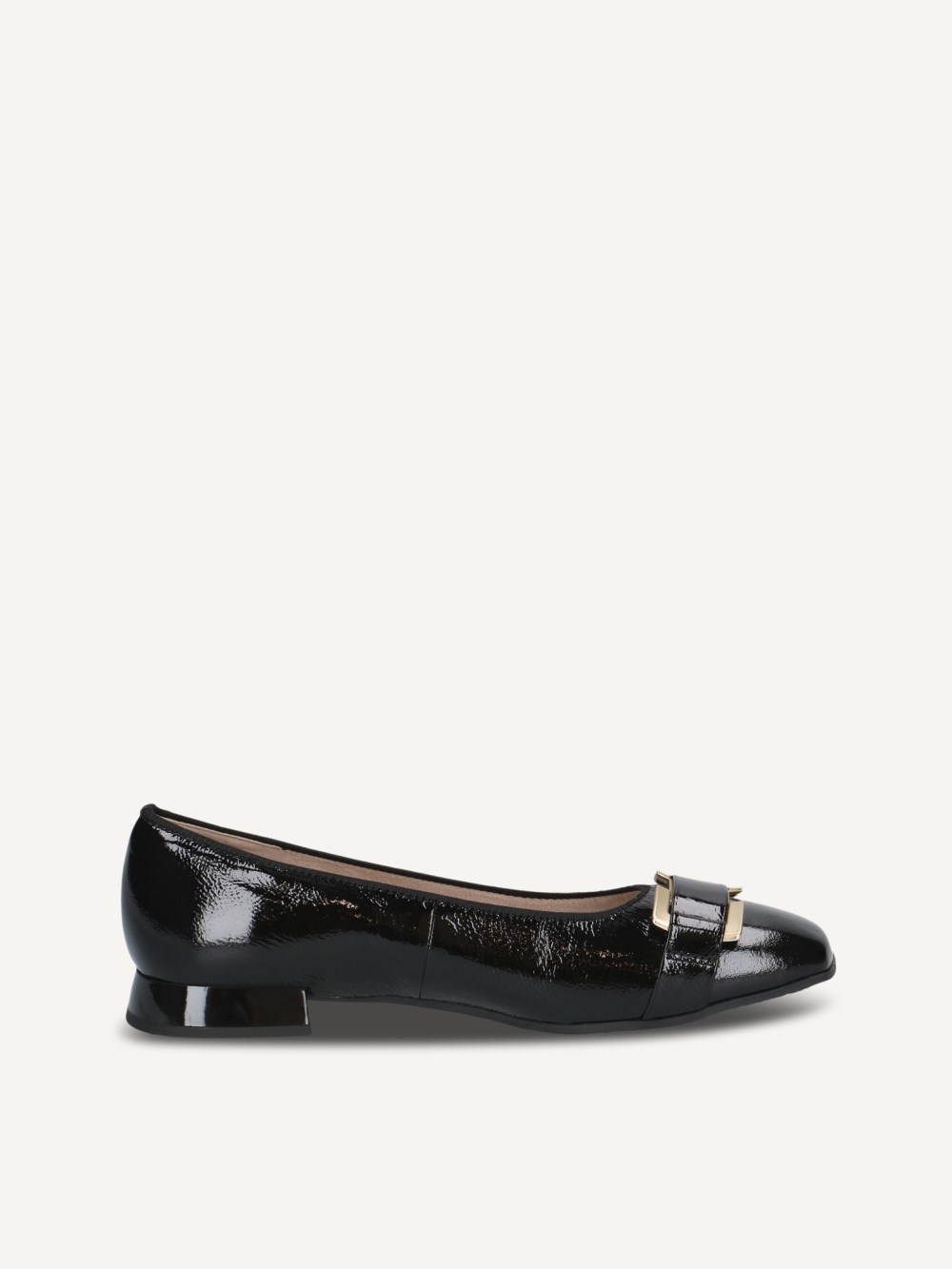 Caprice Ballerina - Schwarzes Nappaleder