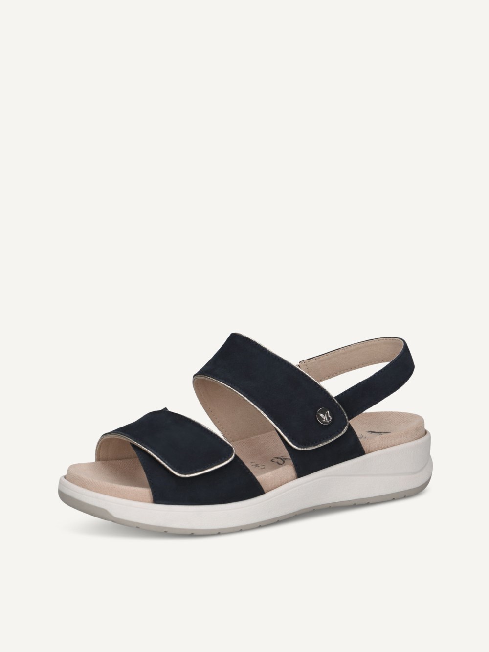 Caprice Sandalette - Ozeanfarbenes Wildleder