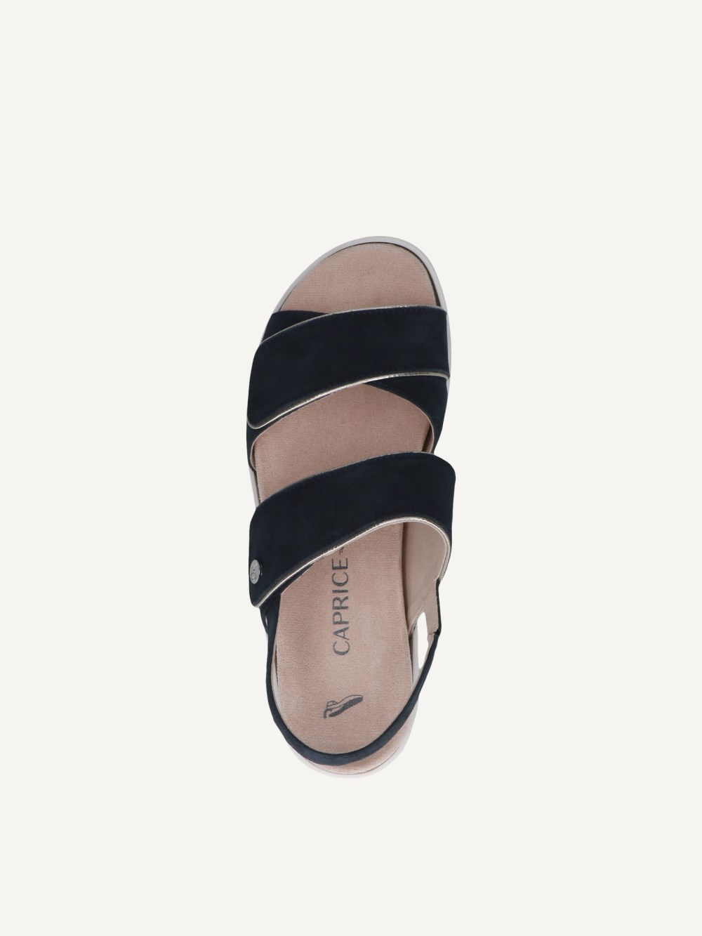 Caprice Sandalette - Ozeanfarbenes Wildleder