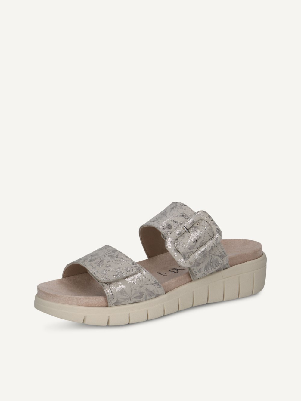 Caprice Pantolette - Offwhite/Silber