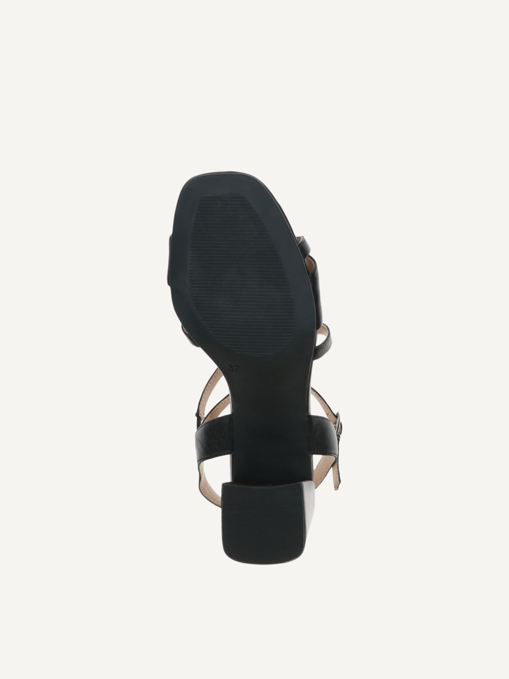 Caprice Sandalette - Schwarzes Nappaleder