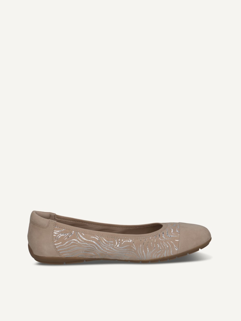 Caprice Ballerina - Beiger Kamm