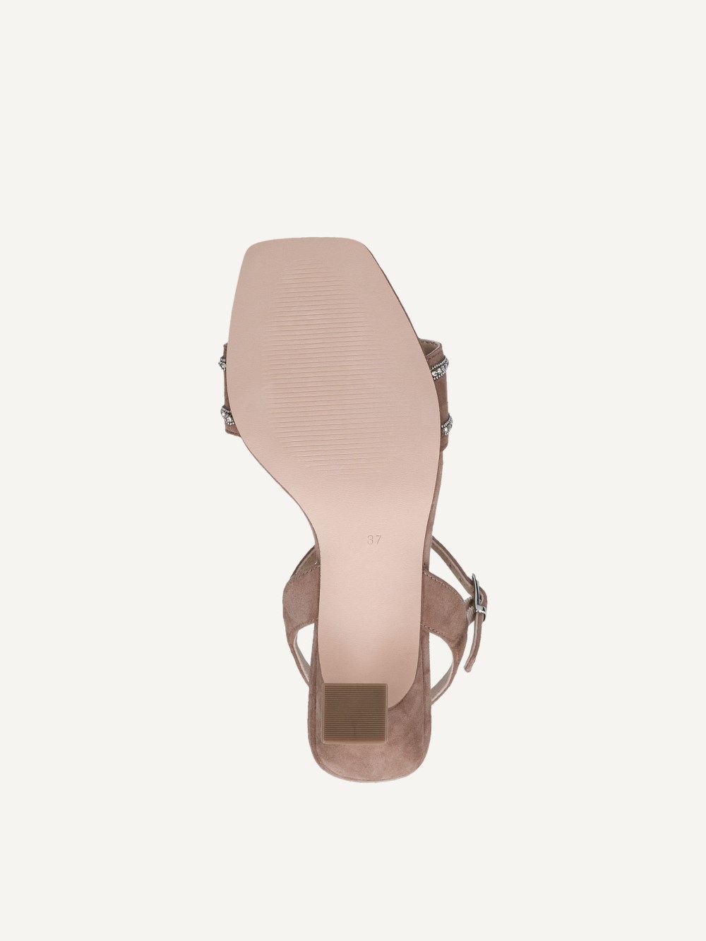 Caprice Sandalette - Taupefarbenes Wildleder