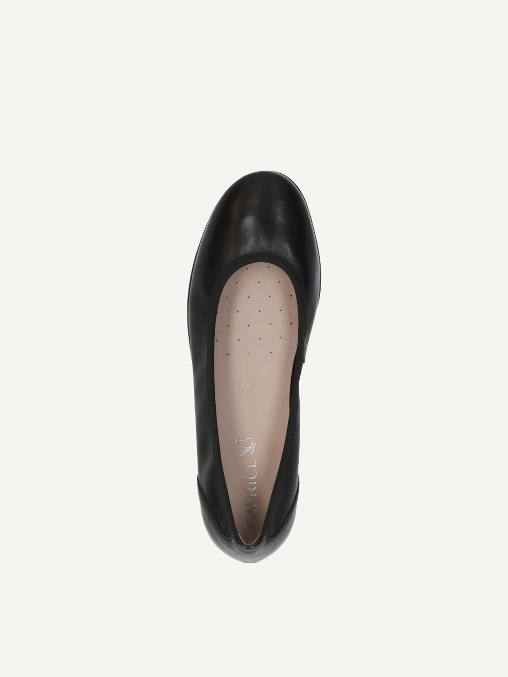 Caprice Ballerina - Schwarzes Nappa